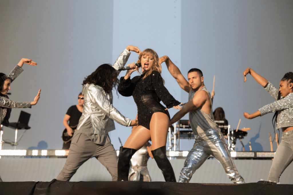 Taylor Swift on stage at BBC Big Weekend