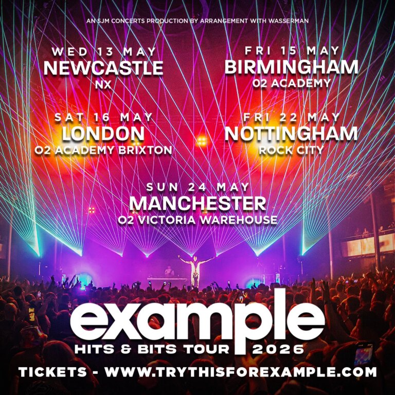 example hits and bits tour poster 2026