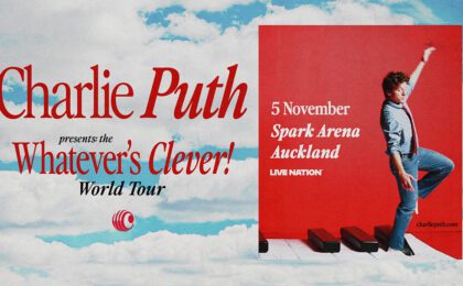 Charlie Puth Whatever's Clever World tour Poster for Auckland