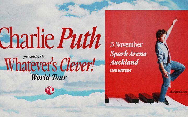 Charlie Puth Whatever's Clever World tour Poster for Auckland