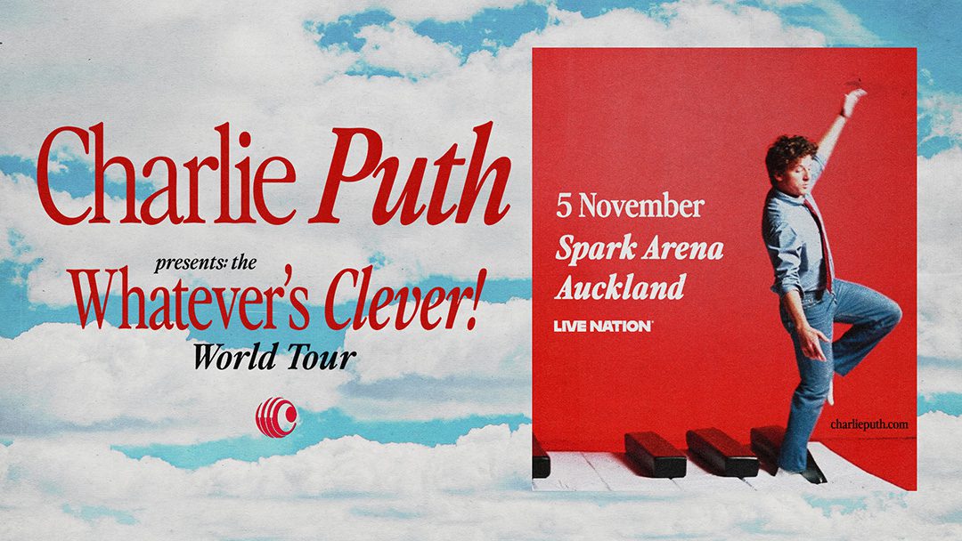 Charlie Puth Whatever's Clever World tour Poster for Auckland