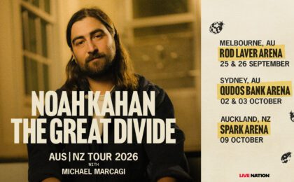 Noah Kahan Aus and NZ tour poster