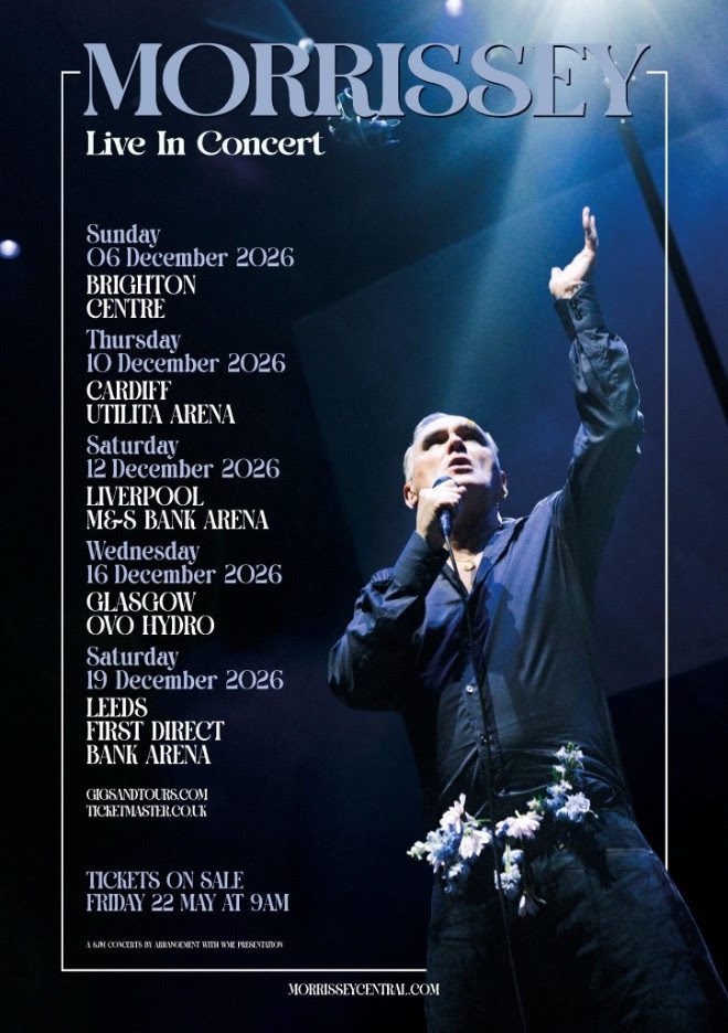 Morrissey Confirms Five-Date UK Tour in Support of New Album 'Make