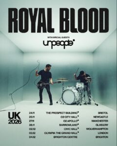 Royal Blood Uk Tour poster